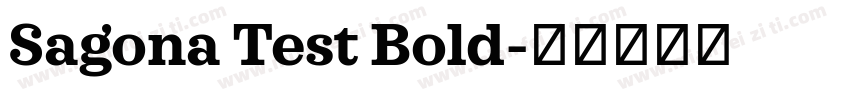 Sagona Test Bold字体转换